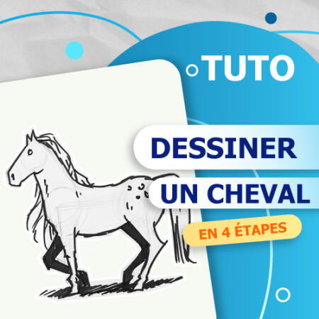 dessiner un cheval
