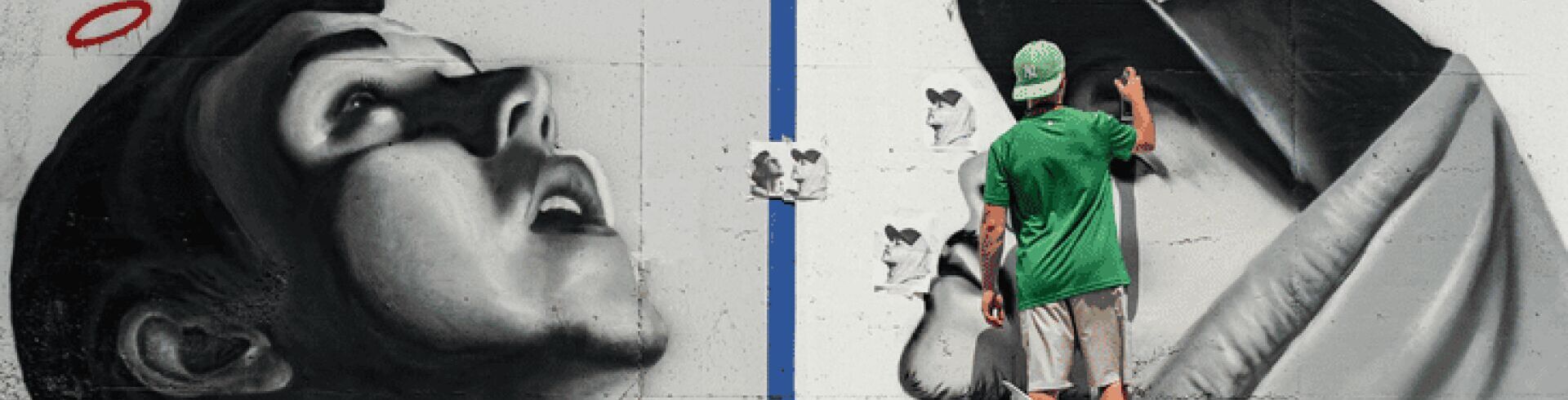 Le street art : histoire, graffiti et dessin de street art urbain