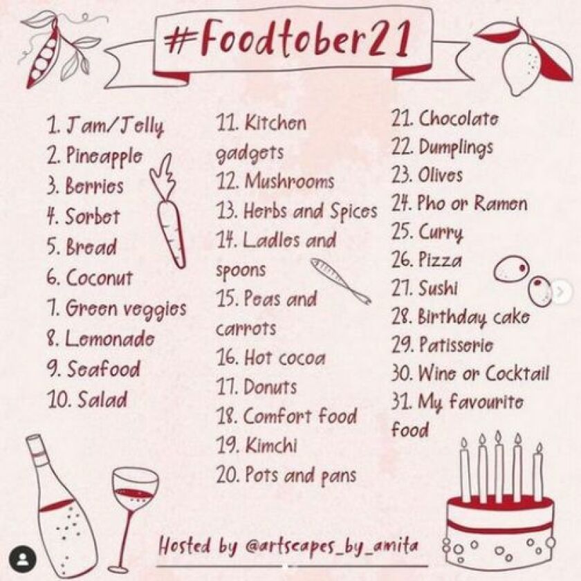 Foodtober, un événement dédié à la nourriture !
