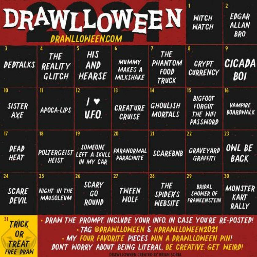 Drawlloween, une thématique pour Halloween !