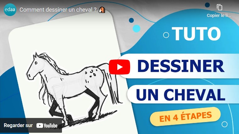 vido comment dessiner un cheval ?