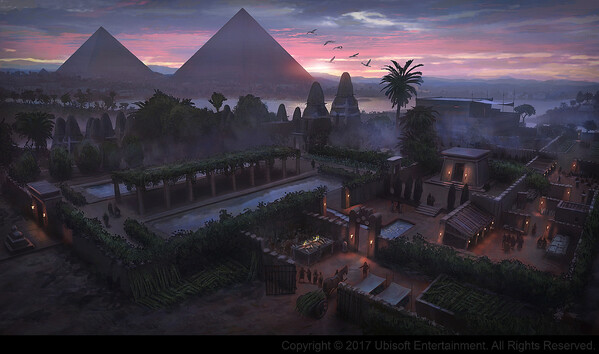 Décor assassin's creed du concept artist Gilles Beloeil