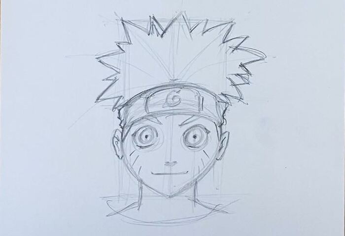 dessiner cheveux naruto