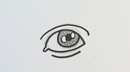 dessiner l'iris de l'oeil