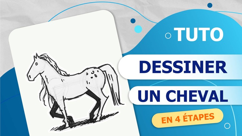 comment dessiner un cheval