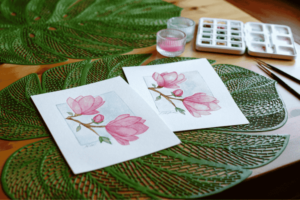 peinture aquarelle fleurs