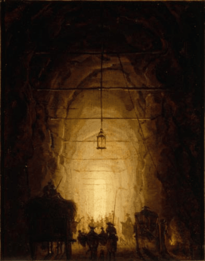 La Grotte du Pausilippe par Robert Huet, 1760-1761
