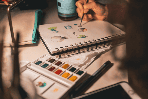M�tier d'illustrateur aquarelliste
