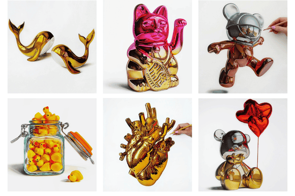 Dessins hyperr�alistes par l'artiste Hannah Lipsey