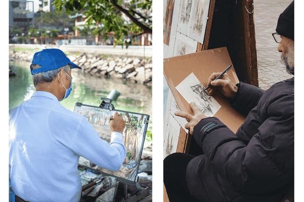 Diff�rents style d'urban sketching 