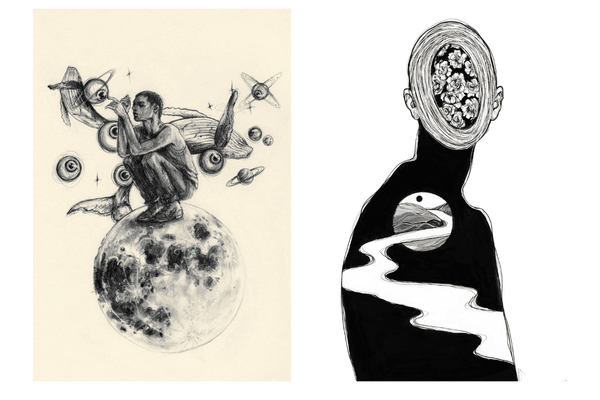 Surr�alisme en dessin par l'artiste @xxdoriana