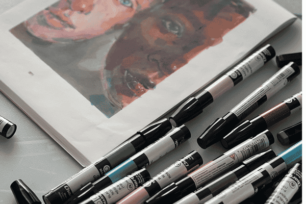 dessin feutre acrylique