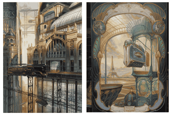 Dessin Steampunk r�alis�s par Didier Graffet