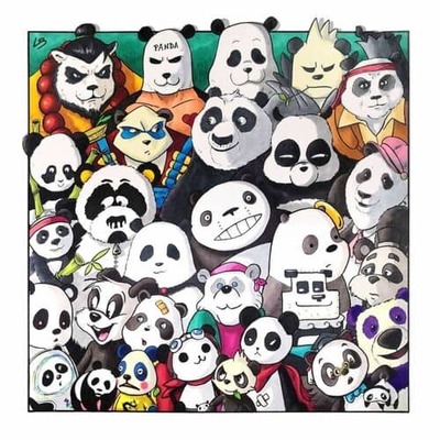 dessin panda