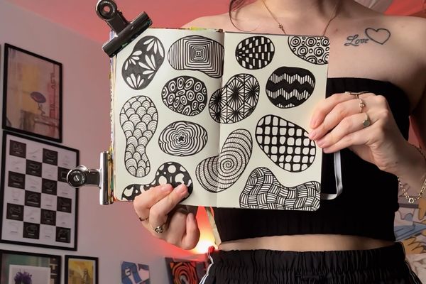 pratique du zentangle exemple